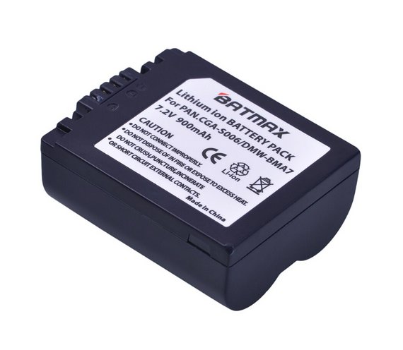 Акумулятор Batmax для фото-відеокамер Panasonic CGA-S006 / DMW-BMA7 / BP-DC5