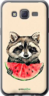 Чохол на Samsung Galaxy J5 (2015) J500H Єнотик з кавуном "4605u-100-2448"
