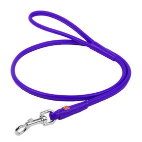 Поводок для собак WAUDOG Glamour круглый XS d 6 мм Д 122 см фиолетовый (33809)