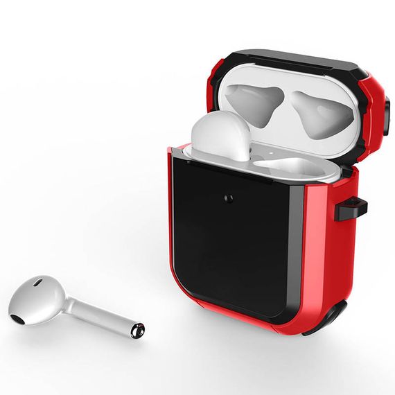 Футляр протиударний Black ed. для навушників Airpods 1/2 Red | Зображення 1
