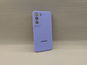 Samsung Galaxy S22 | Протиударний чохол з логотипом | Soft Touch | бузковий