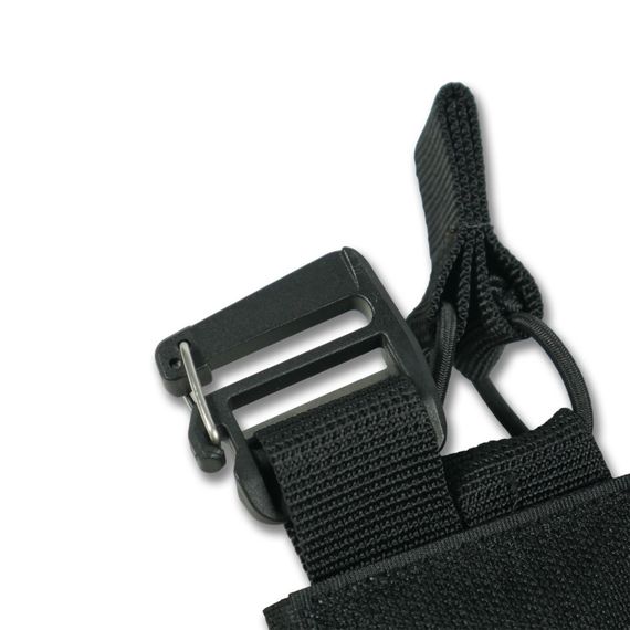 Съемная передняя панель к плитоноске с подсумками под 3 магазина черный | Зображення 6