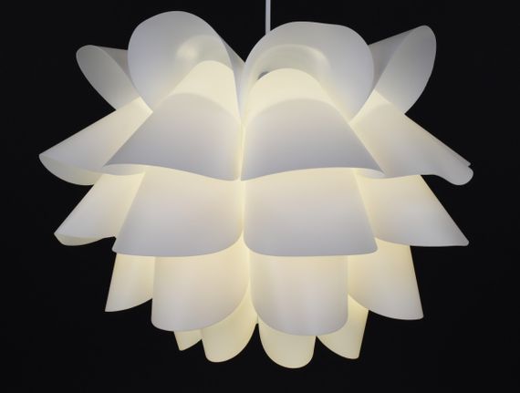 Люстра підвісна на 1 лампочку 27931 Білий 40-170х48х48 см. | Зображення 2