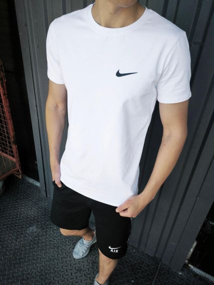 Літній чоловічий комплект Nike Air футболка + шорти | Зображення 2