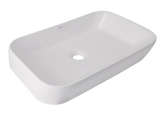 Раковина накладна Qtap Scorpio 550x390x120 White з донним клапаном QT14112243WN48463