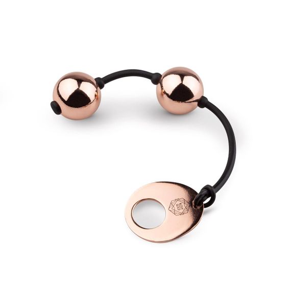 Металлические вагинальные шарики Rosy Gold - Nouveau Kegel Balls, масса 376 г, диаметр 2,8 см Sex Aura | Зображення 1