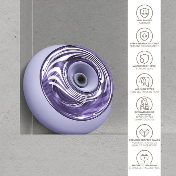 Масажер для обличчя та тіла GESKE Sonic Cool&Warm Face and Body Massager 9в1 purple | Зображення 2