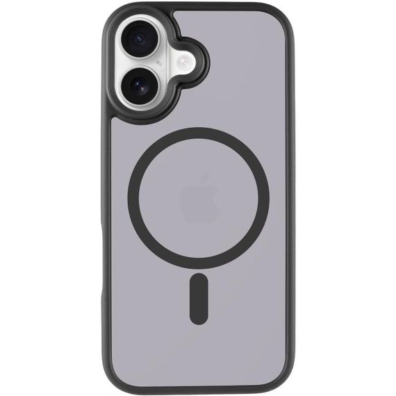 TPU+PC чохол Metal Buttons with Magnetic Fit для Apple iPhone 17 (6.3") Чорний / Black | Зображення 1