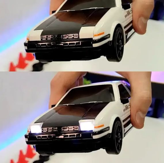 Машинка на радіоуправлінні Toyota AE86 Trueno 1:24, біло-чорна – для дрифту та перегонів | Зображення 1