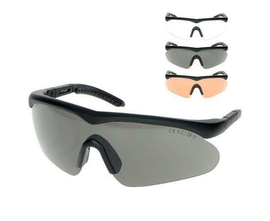Очки баллистические Swiss Eye Raptor Black Тактические очки Очки тактические военные Очки со сменными линзами | Зображення 7