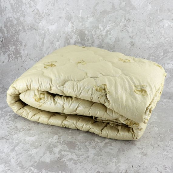 Ковдра закрита овеча вовна (Мікрофібра) PURE WOOL Двоспальна 175х210 55084 | Зображення 1