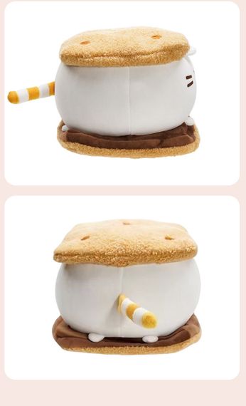 Плюшева м'яка іграшка Кіт Пушин Сендвич 16х16см Pusheen Cat | Зображення 1