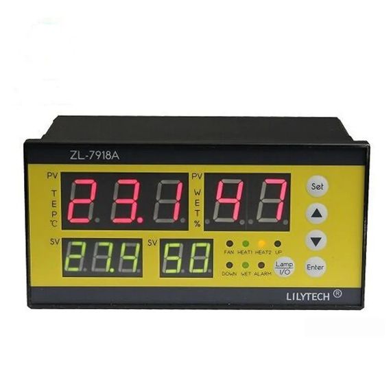 Контроллер инкубатора LILYTECH ZL-7918A 220В (регулировка температуры и влажности) | Зображення 1