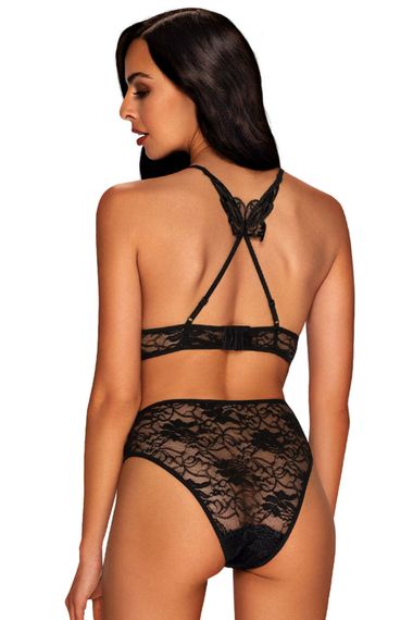 Мереживний комплект Obsessive Kokietta set Чорний S/M | Зображення 1