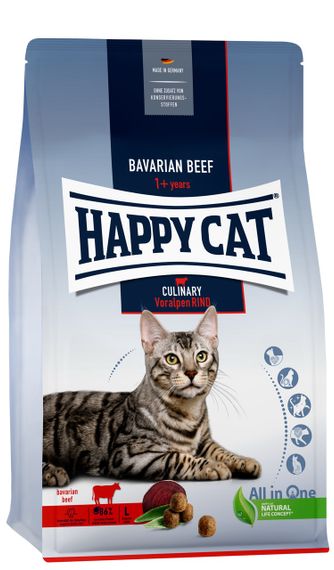 Сухий корм для котів з яловичиною Happy Cat Culinary Voralpen Rind, 10 кг
