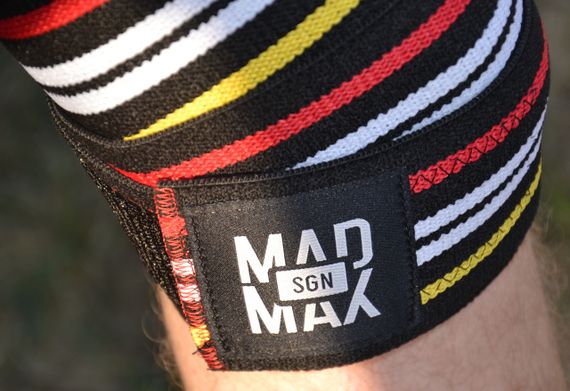 Бинти на коліна MadMax MFA-292 Knee Wraps Black | Зображення 6