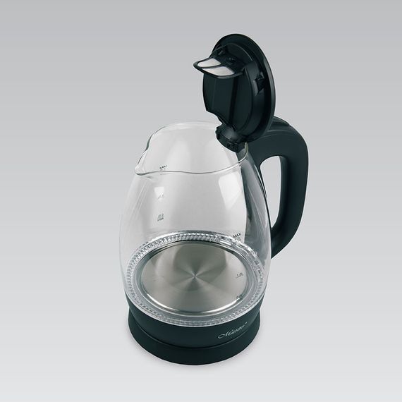 Електрочайник скляний Maestro MR-063-BLACK, 1.7 л, 2200 Вт, з підсвіткою | Зображення 2