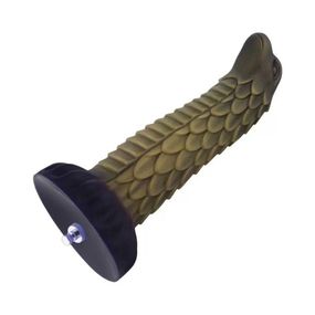 Фаллоимитатор для секс-машин Hismith 8.5″ Squama Beast Silicone Dildo Monster Series, KlicLok Sex Aura