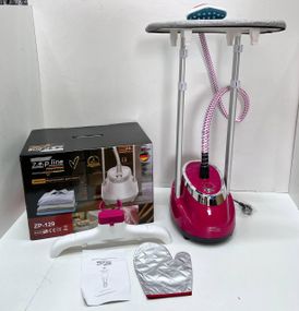 Красный Отпариватель вертикальный для одежды со стойкой Zepline ZP-129 3000W