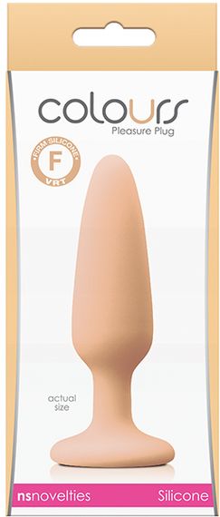 Анальна пробка COLOURS PLEASURES SMALL PLUG FLESH, Телесный | Зображення 1