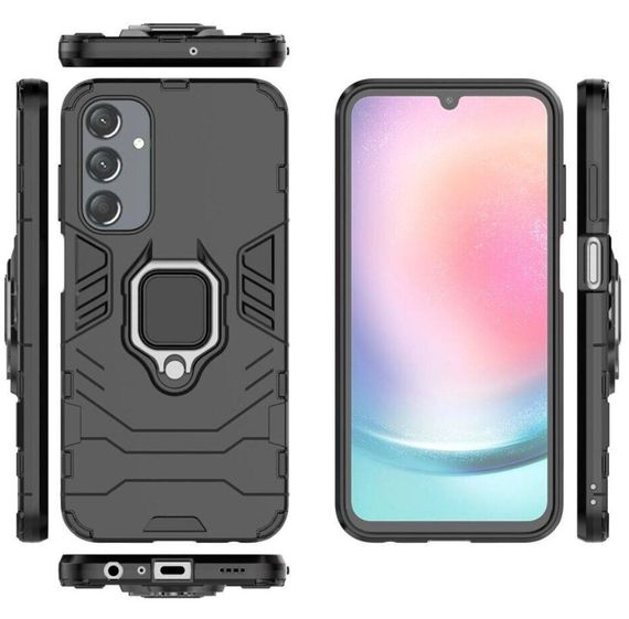 Чехол бампер Primolux Ring Armor для телефона Samsung Galaxy A15 (SM-A155) - Black | Зображення 2