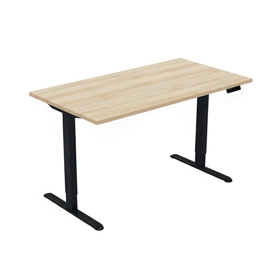 Стіл із електричним регулюванням висоти, одномоторний, чорний каркас, 1200х600х718-1178 мм.