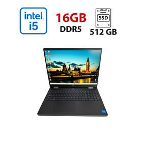 Ноутбук Dell Precision 7670 / 16" (1920x1200) IPS / Intel Core i5-12600HX (12 (16) ядер по 2.5 - 4.6 GHz) / 16 GB DDR5 / 512 GB SSD / Intel UHD Graphics / WebCam б/в