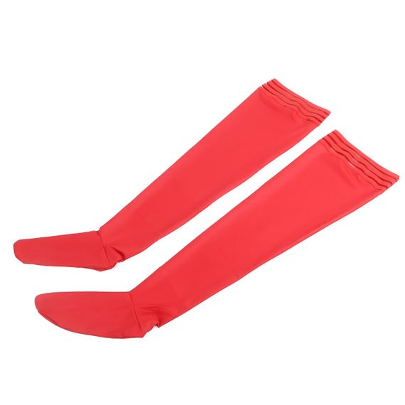 Панчохи еластичні Star Night з імітацією шкіри, червоні, XS-M sexstyle | Зображення 3