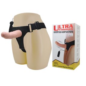 Страпон - Ultra Passionate Harness Vibrating, 15 см