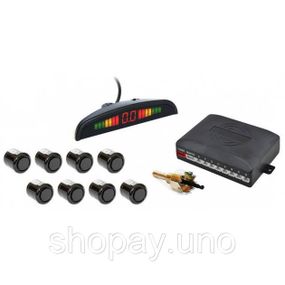 Парктронік (паркувальний радар) Assistant Parking Sensor, 8 чорних датчиків