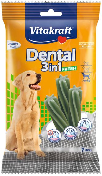 Ласощі для собак з м'ятою Vitakraft Dental Dental, 180 гр