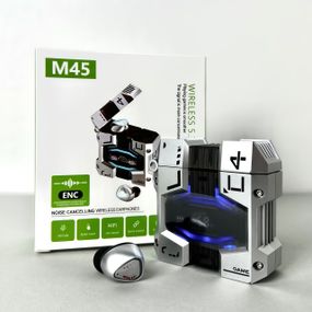 Бездротові навушники M45 series, EarBuds, Smart Case (Срібний)