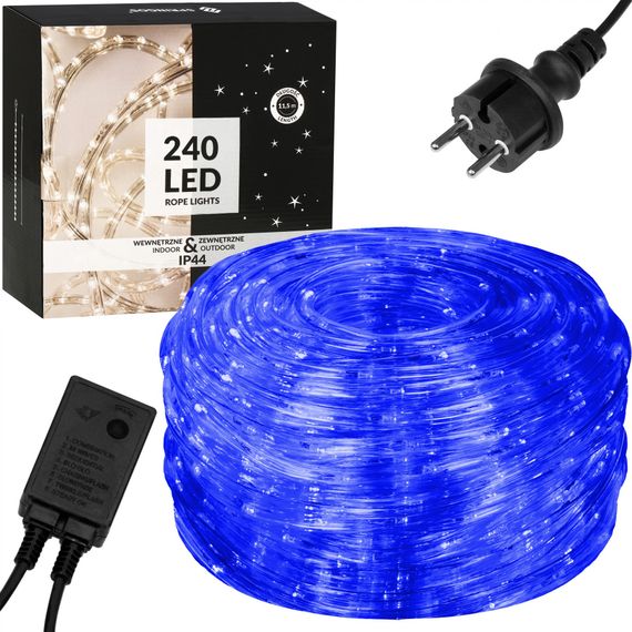 Гірлянда вулична (зовнішня) дюралайт Springos Rope Lights 10 м 240 LED CL1203 Blue