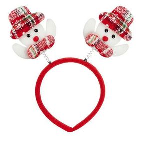 Ободок новогодний "Снеговик" 2505-SP-3 размер 22,5 см