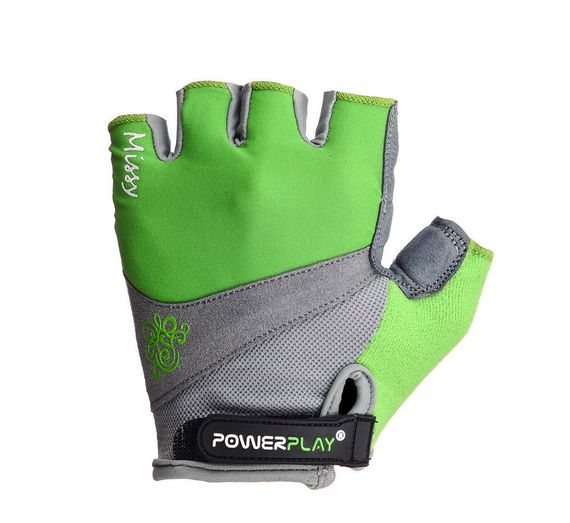 Велорукавички жіночі PowerPlay 5277 D Зелені XS | Зображення 1