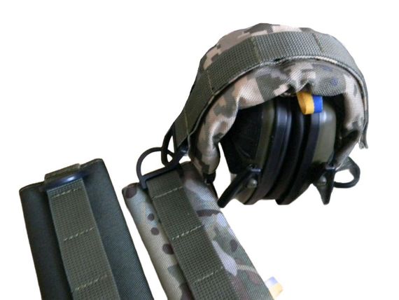 Комплект Підсумок для тактичних навушників + кавер для дужки навушників Multicam | Зображення 6