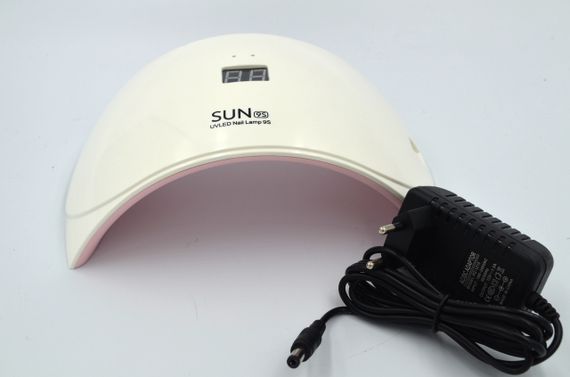 LED + UV лампа для ногтей Sun 9S White 24 Вт (YQ13SSUN9S) с кабелем-адаптером для работы от USB | Зображення 4