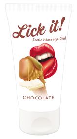 2в1 лубрикант та масажне масло - Lick It! Chocolate, 50 мл sexstyle
