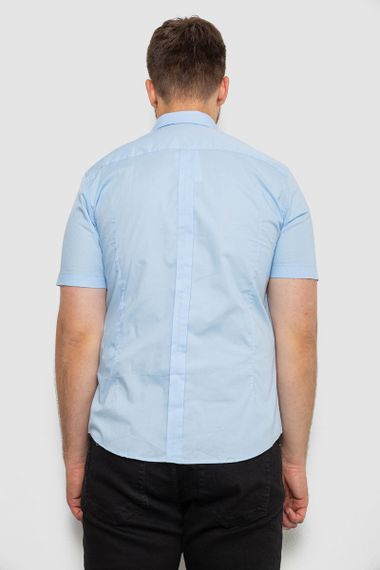 Рубашка мужская однотонная, цвет голубой, 214R6917-1 | Зображення 3