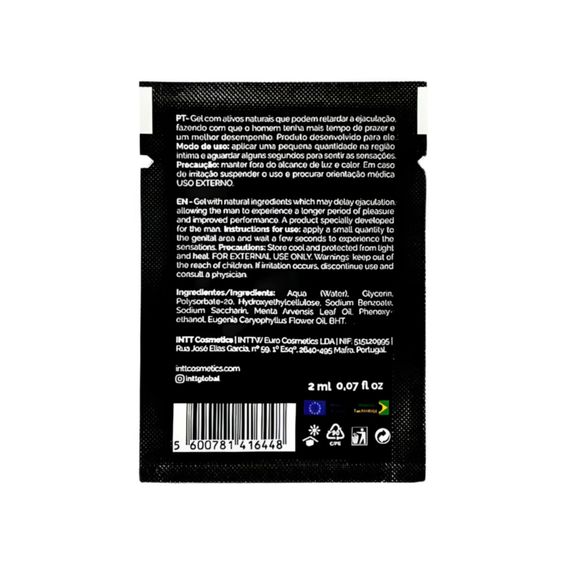 Пробник  пролонгатора для чоловіків Intt Lasts (2 мл) з екстрактом гвоздики та м'яти | Зображення 1