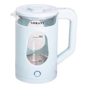 Електрочайник побутовий 2,3 л Sokany дисковий з автовимкненням SK-SH-1071BL