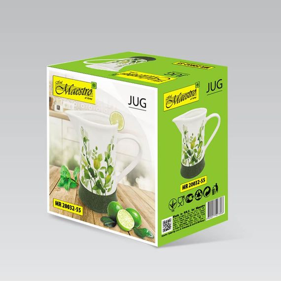 Глечик керамічний Maestro Літній луг MR-20032-55, 1 л, для води, молока, напоїв | Зображення 2