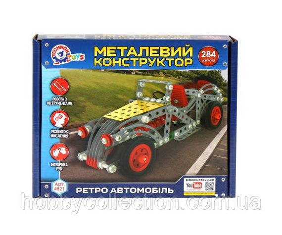 Конструктор металевий "Ретро автомобіль ТехноК", арт.4821 | Зображення 2