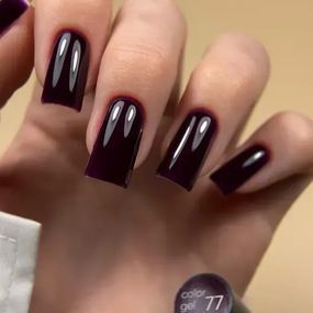 Гель-лак Valeri 077 "Ночный баклажан" 6 мл