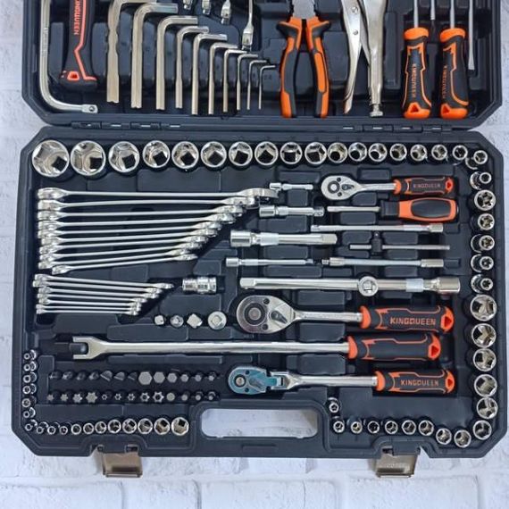 Набор инструментов 150 предметов в кейсе ES-150 Черный