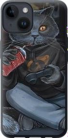 Чохол на iPhone 14 gamer cat із силікону FCh_033265