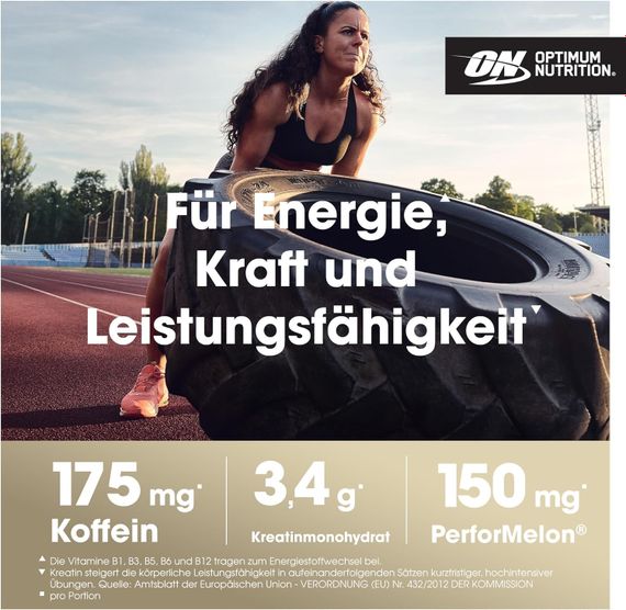 Предтренировочный комплекс Optimum Nutrition Pre Workout 330 g (Kiwi) EU | Зображення 2