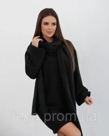 Плаття для жінок колір чорний розміри S, M, L, XL FI_009667 | Зображення 3