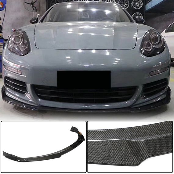 Передний бампер Лип-спойлер (для Base 2013-2016, Карбон) для Porsche Panamera