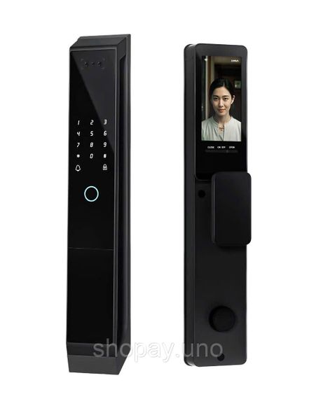 Дверний дзвінок з функцією розпізнавання облич LD SMART, біометричний сканер відбитків пальців, око/розумна камера/дверний замок
